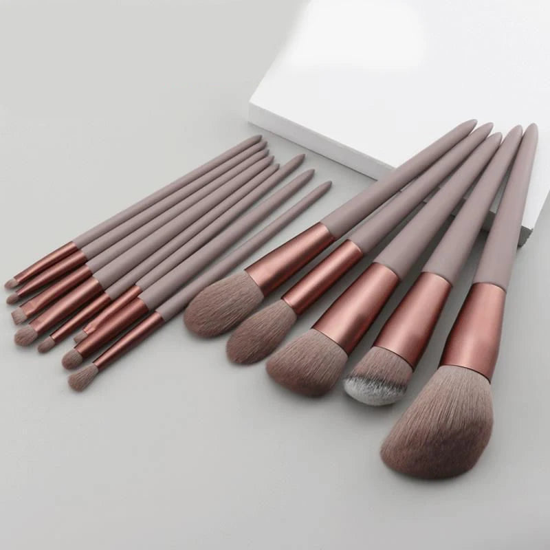 KIT 13 Pincéis de Maquiagem MaquiFácil 13